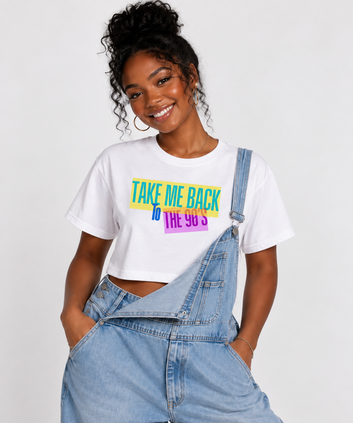 white,Tees,Tee,crop,boxy,neon,90s,purple,yellow,teal,blue,girls,women,juniors,throwback