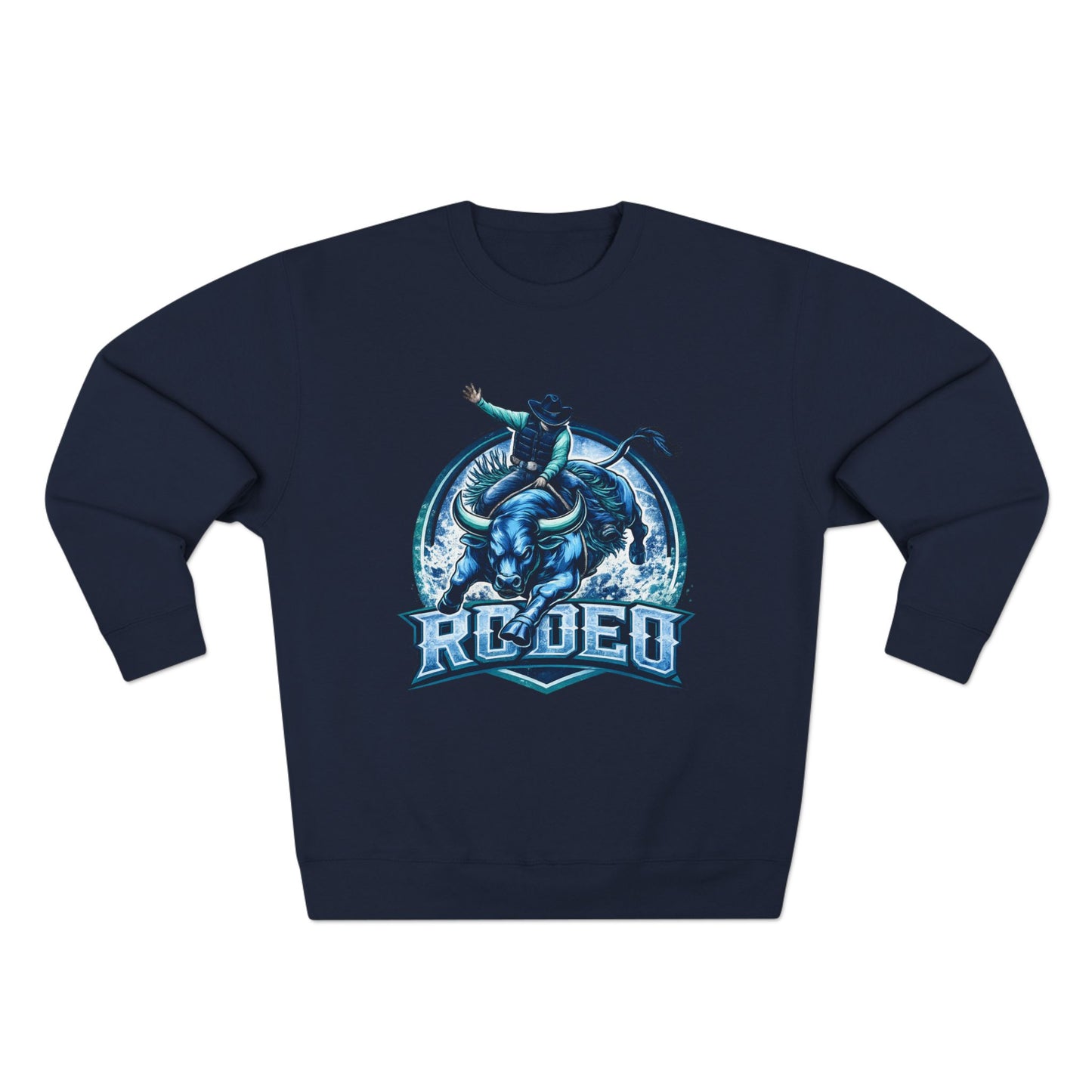 Rodeo Bull Rider Crewneck – Western Core Graphic Sweatshirt