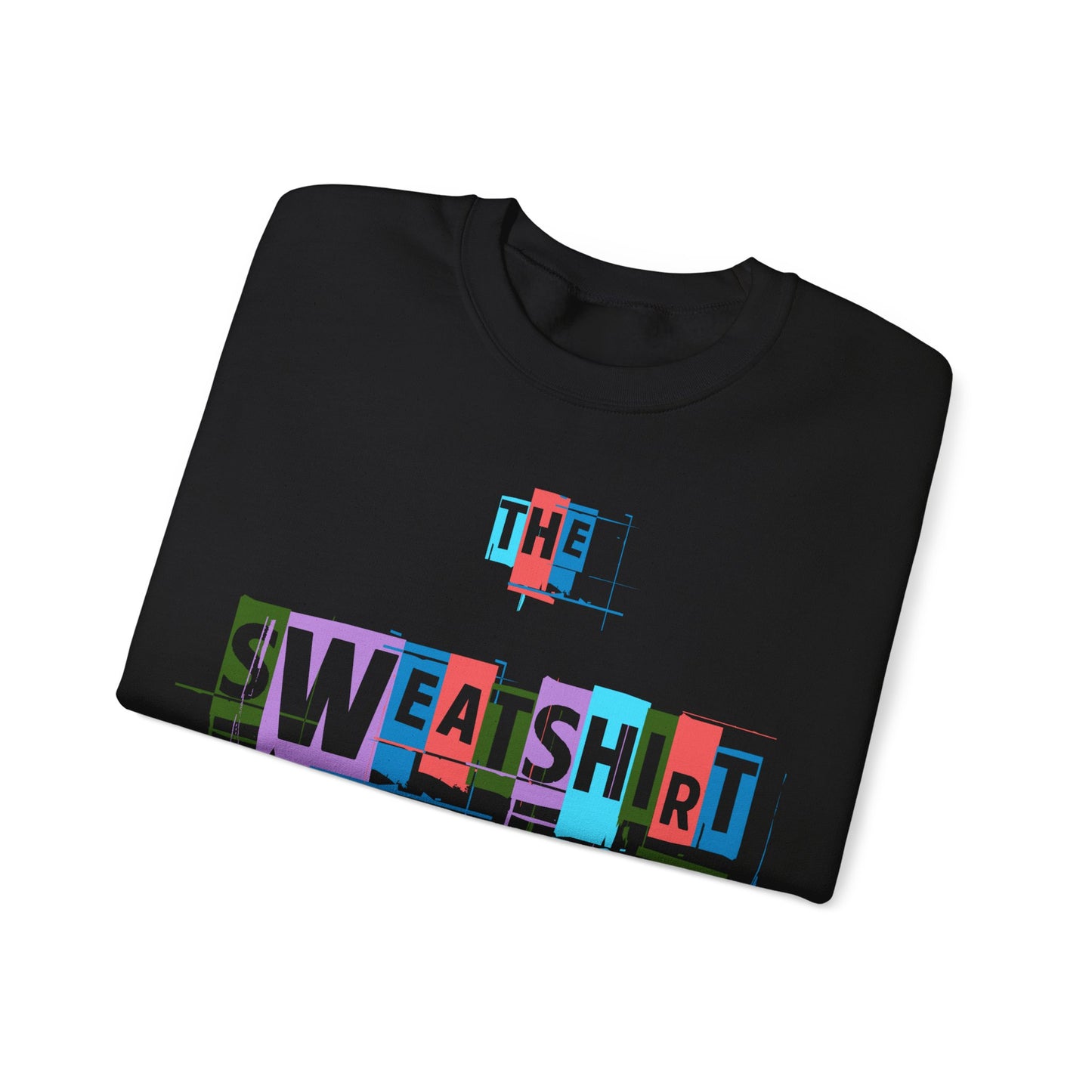 Colorful Scratch Out Sweatshirt – Creative Pop Art Unisex Pullover