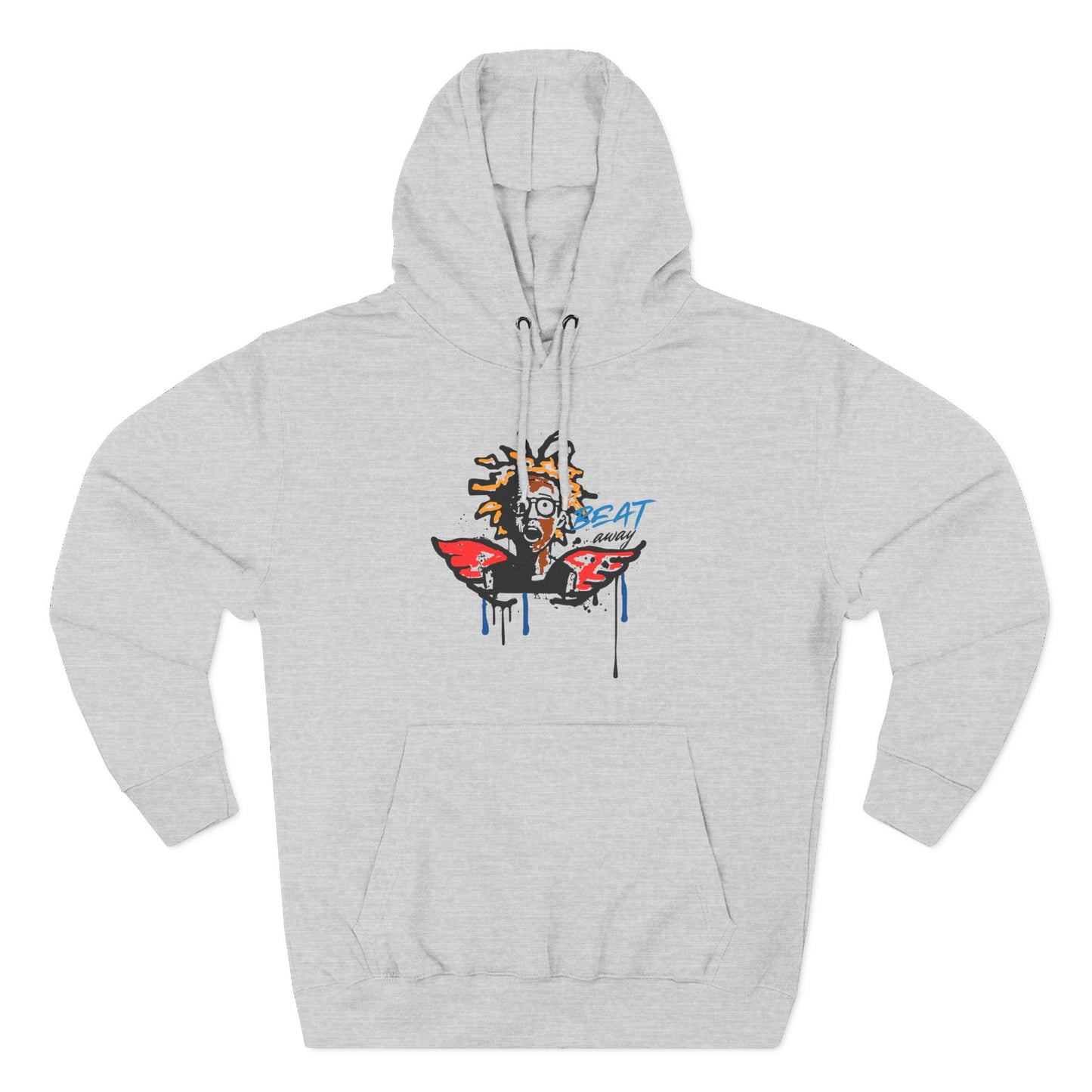 Beat Away Music Graphic Hoodie - Rhythm Aesthetic Streetwear Pullover