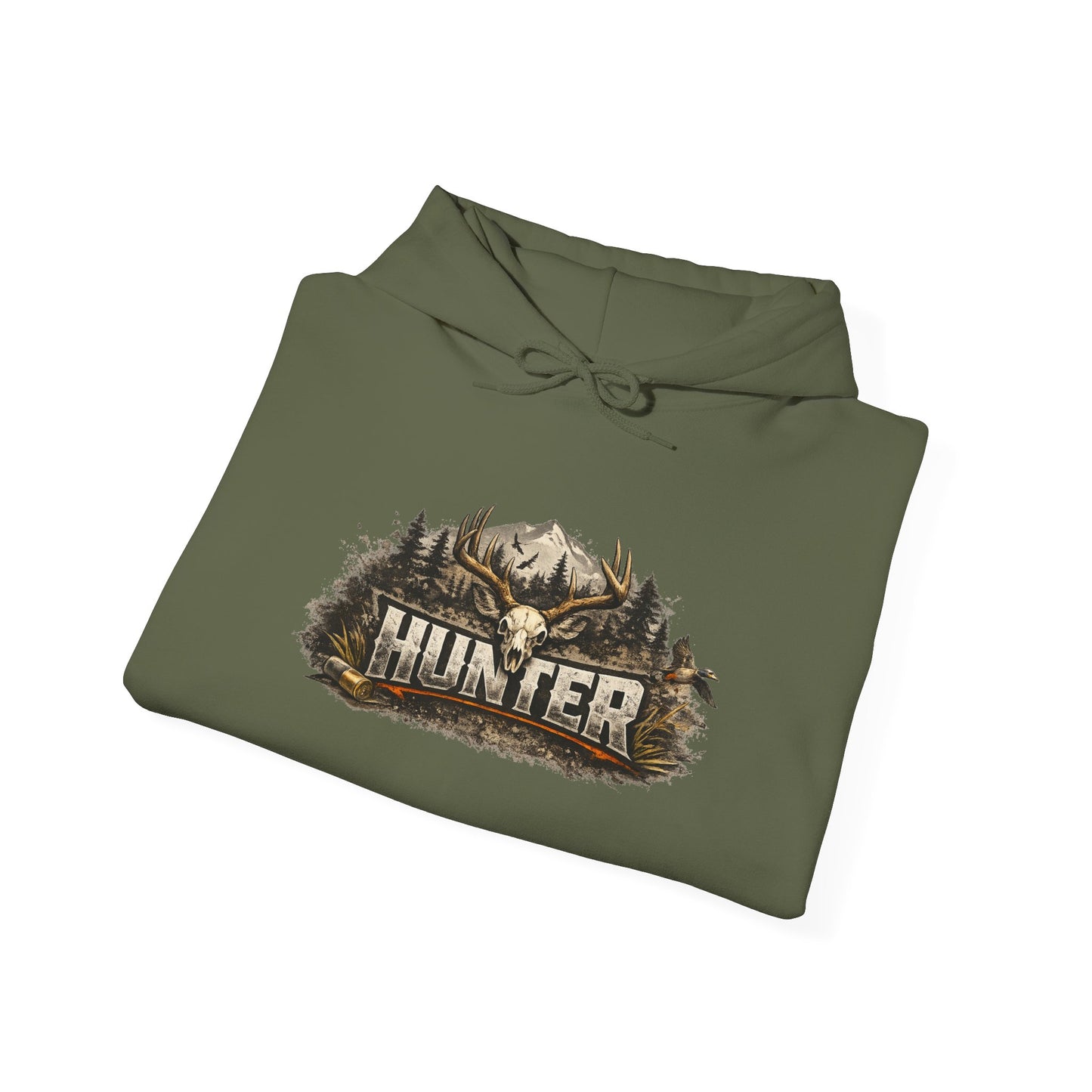 Vintage Outdoorsman Hoodie - Wild Mountain Graphic Pullover