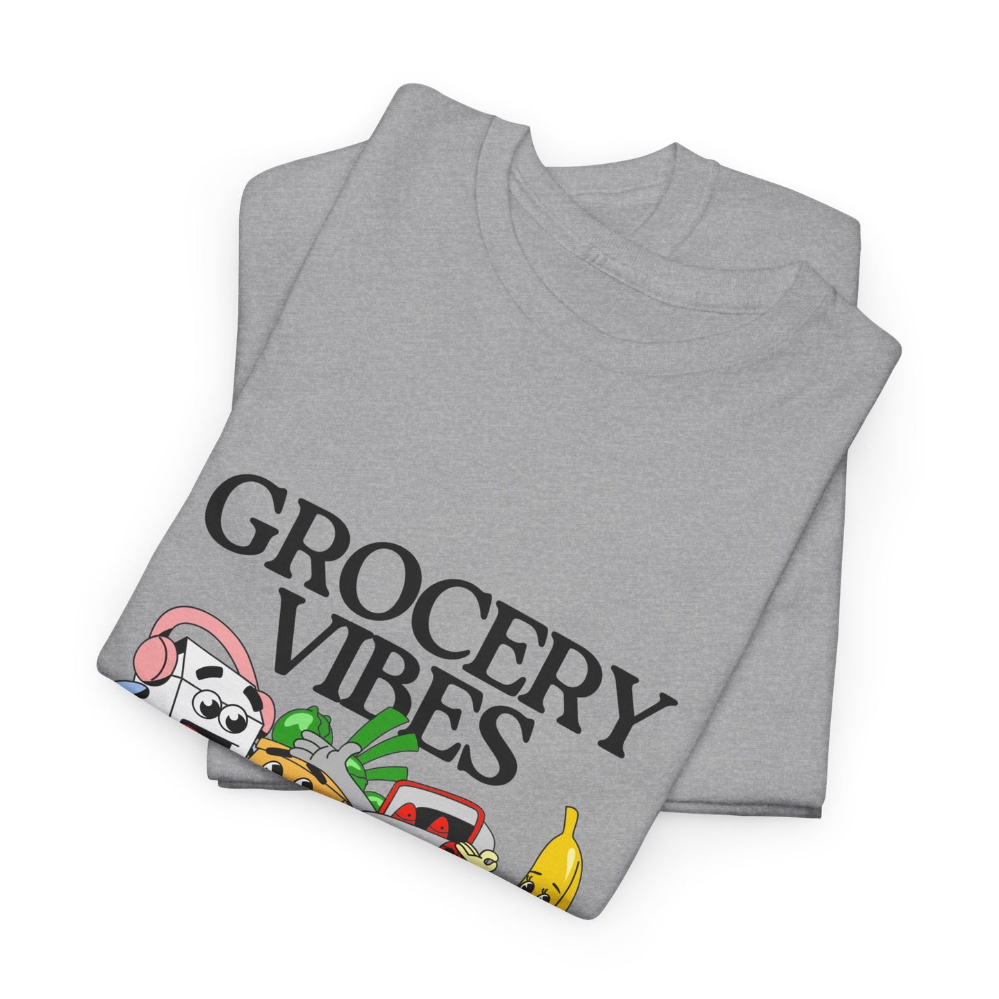 Grocery Vibes Retro Graphic Tee – Vintage Market Aesthetic Unisex Shirt