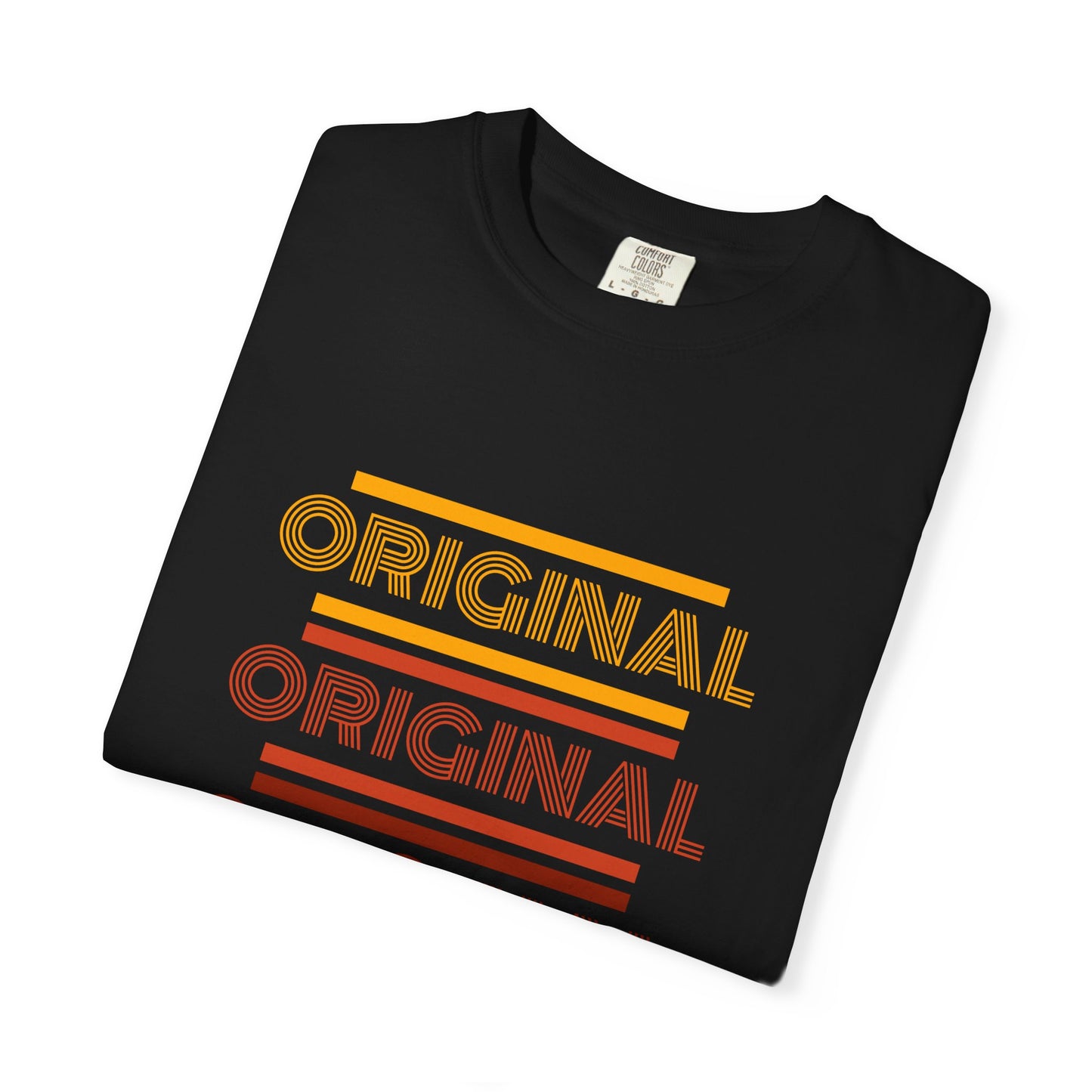 Original Retro Repeat Graphic Tee – Vintage Wavy Unisex T-Shirt