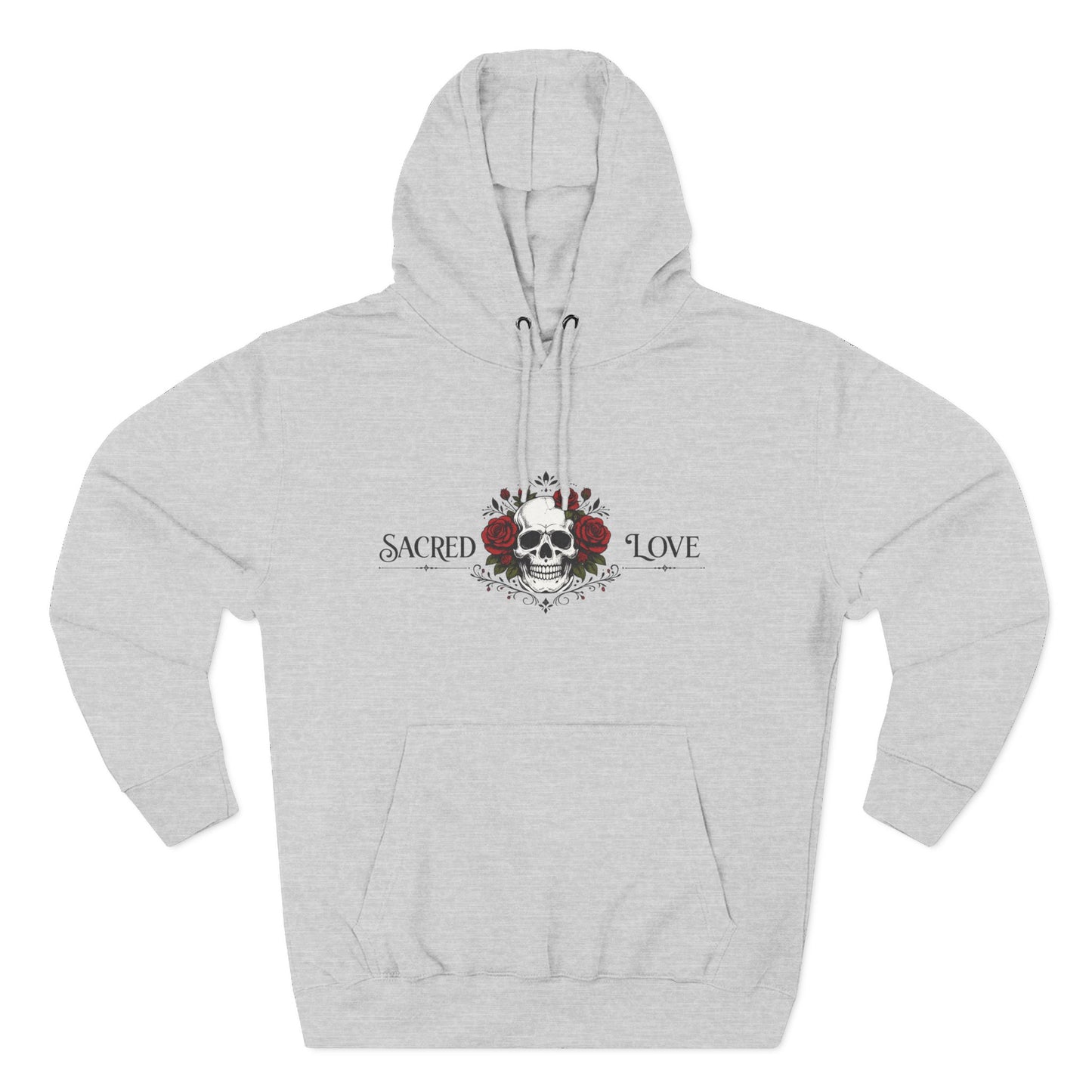Skull and Roses Graphic Hoodie – Grunge Aesthetic Streetwear