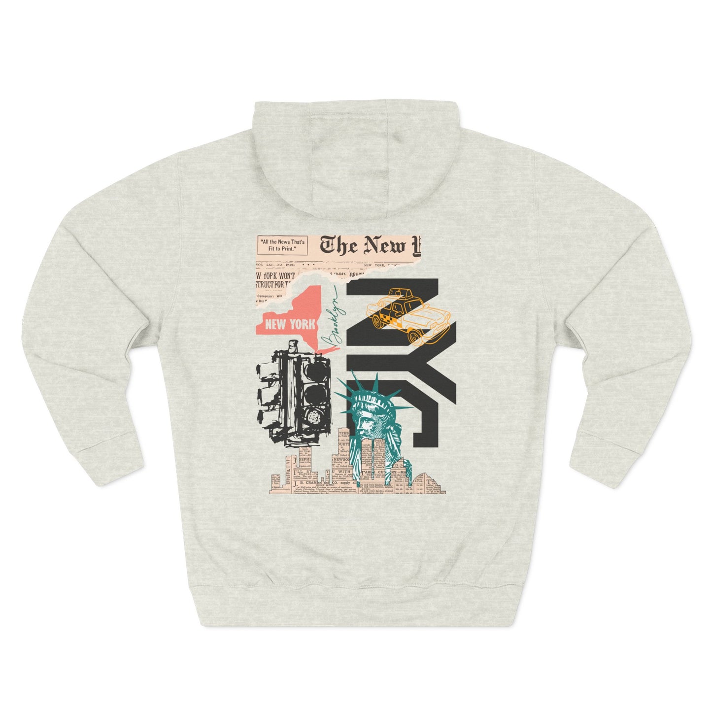 NYC Graphic Hoodie - New York Travel Pullover