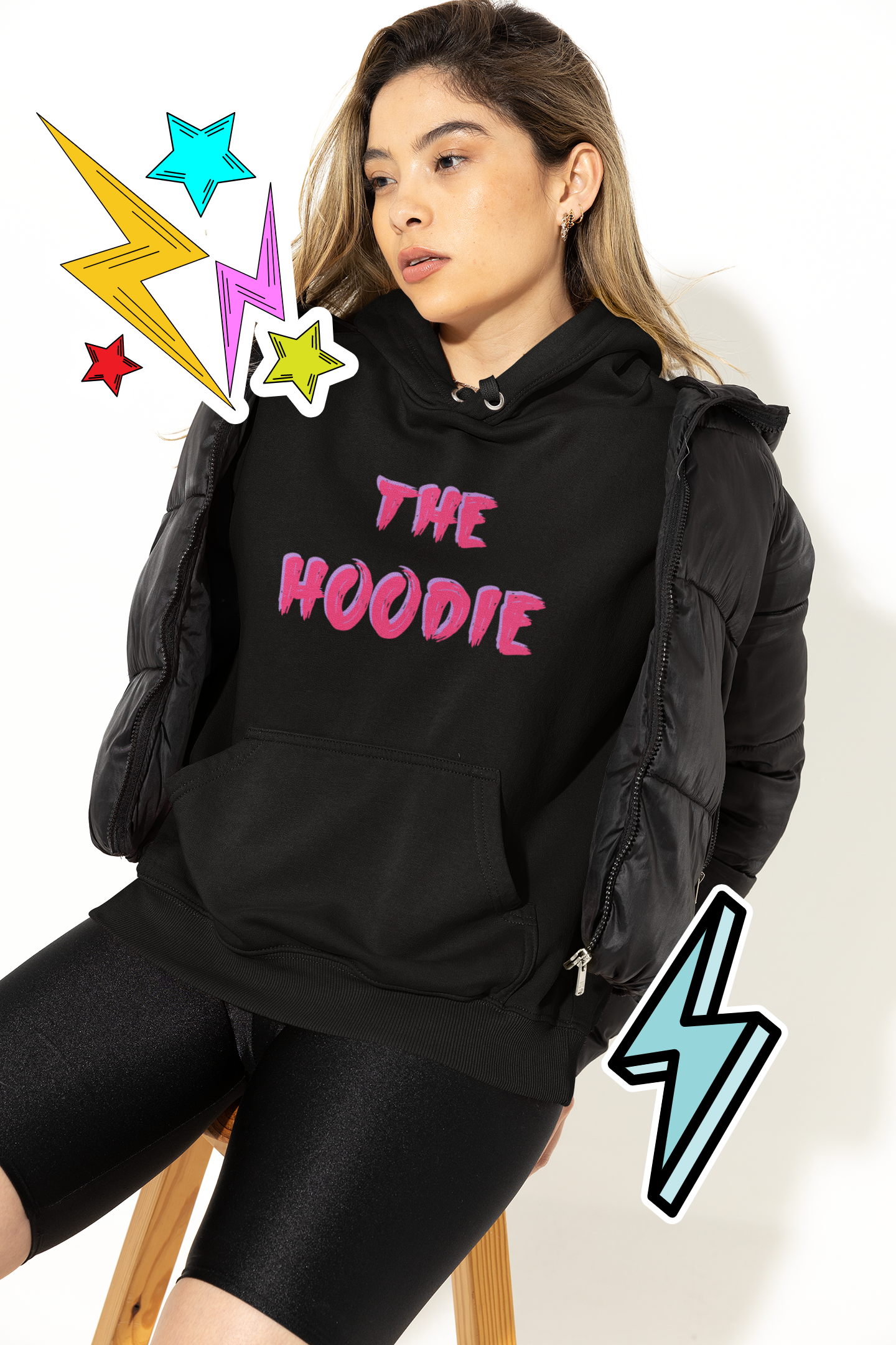 Pink & Black Hoodie