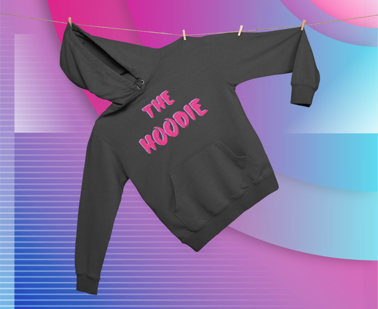 Pink & Black Hoodie