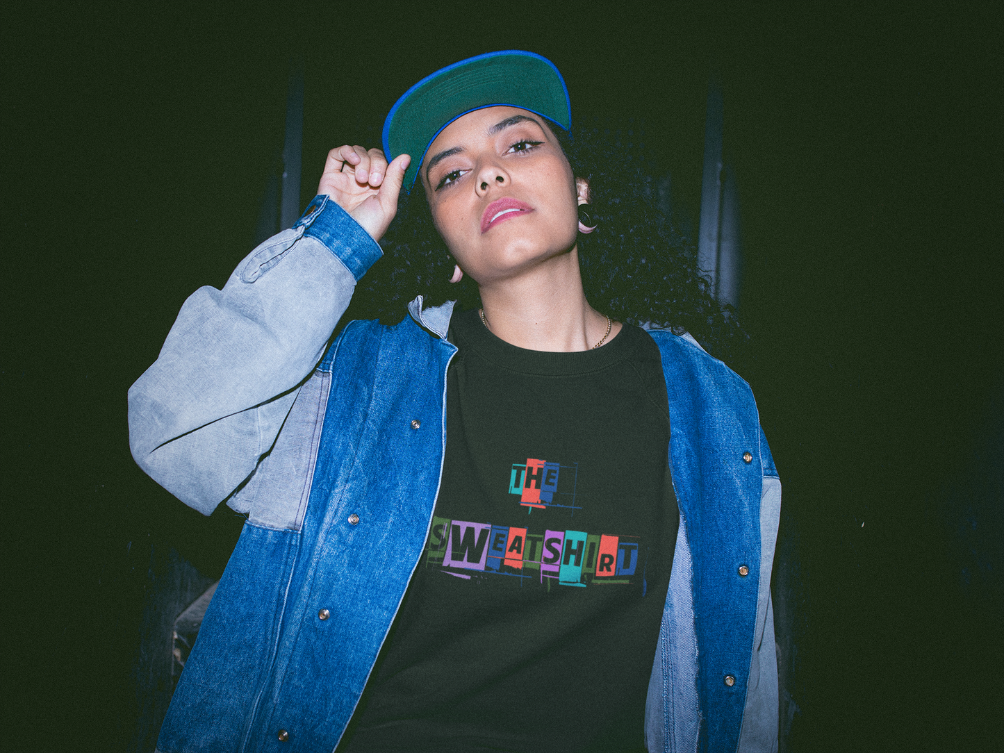 Colorful Scratch Out Sweatshirt