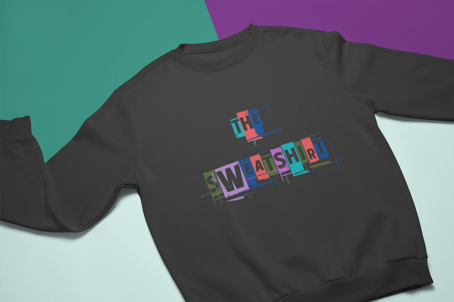 Colorful Scratch Out Sweatshirt