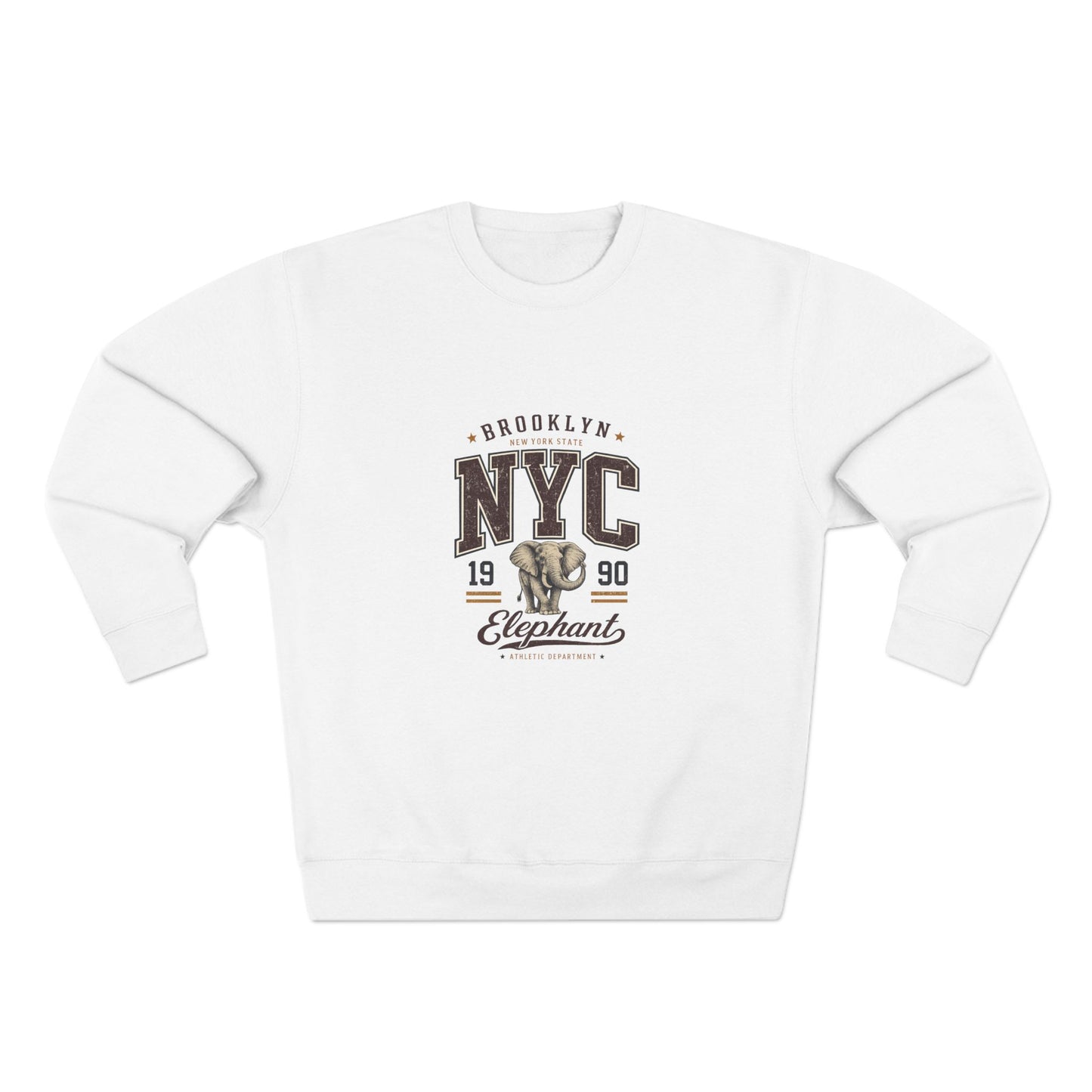 Brooklyn 1990 Crewneck — Vintage Elephant Edition