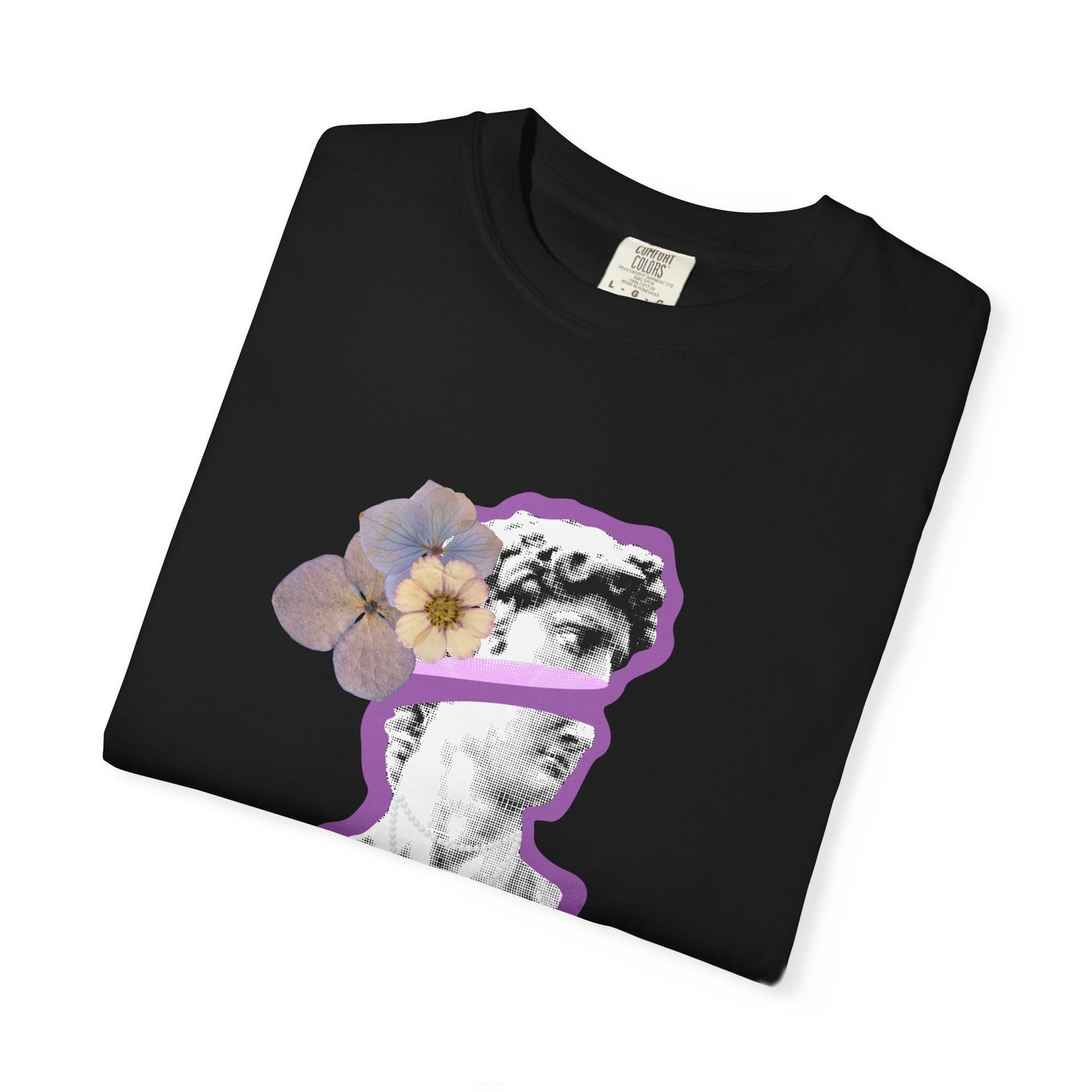 Statue & Bloom Graphic Tee – Greek Renaissance Fine Art Shirt