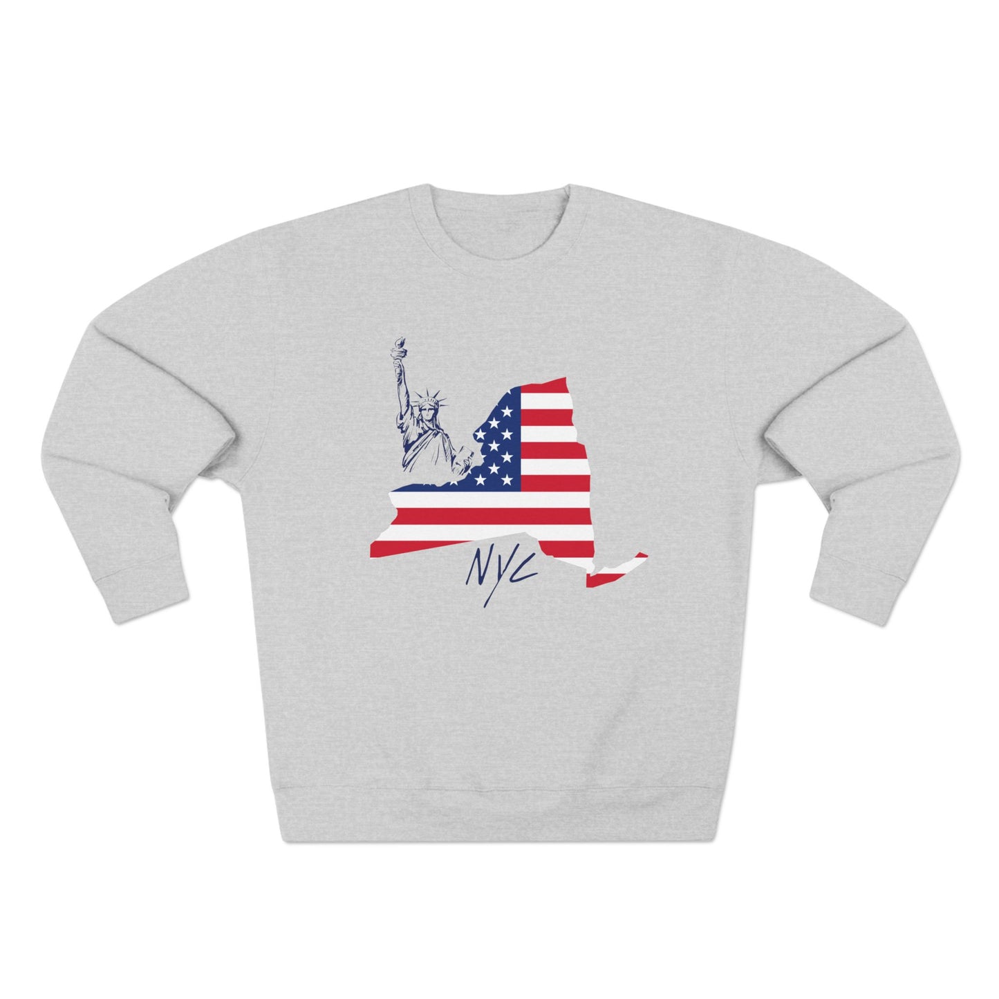 NYC  New York City Sweatshirt - Classic Athletic Block Letter Crewneck