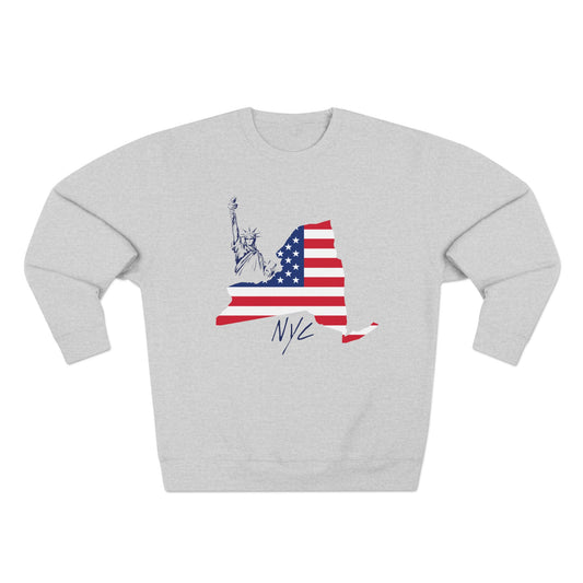 NYC  New York City Sweatshirt - Classic Athletic Block Letter Crewneck