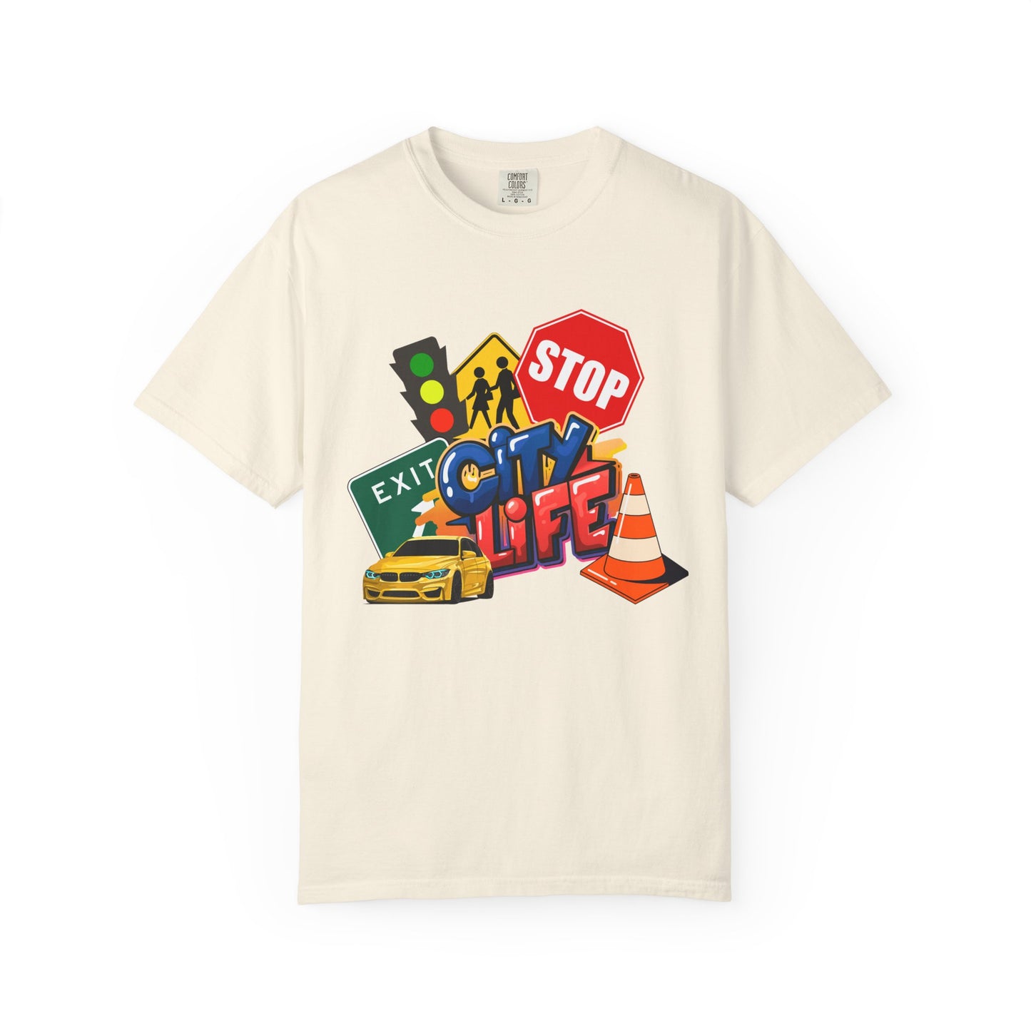 City Life Typographic Tee – Minimalist Modern Urban Statement Shirt