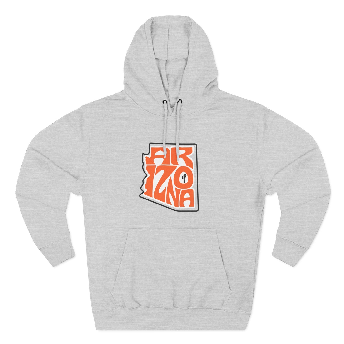Arizona State Outline Hoodie - Minimalist Desert Graphic Pullover
