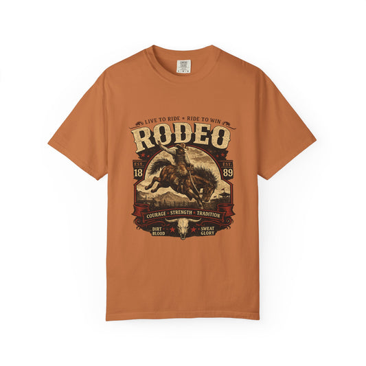 Rodeo Bull Rider Graphic Tee – Western Core Streetwear T-Shirt