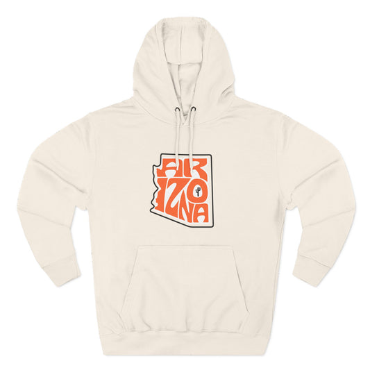 Arizona State Outline Hoodie - Minimalist Desert Graphic Pullover
