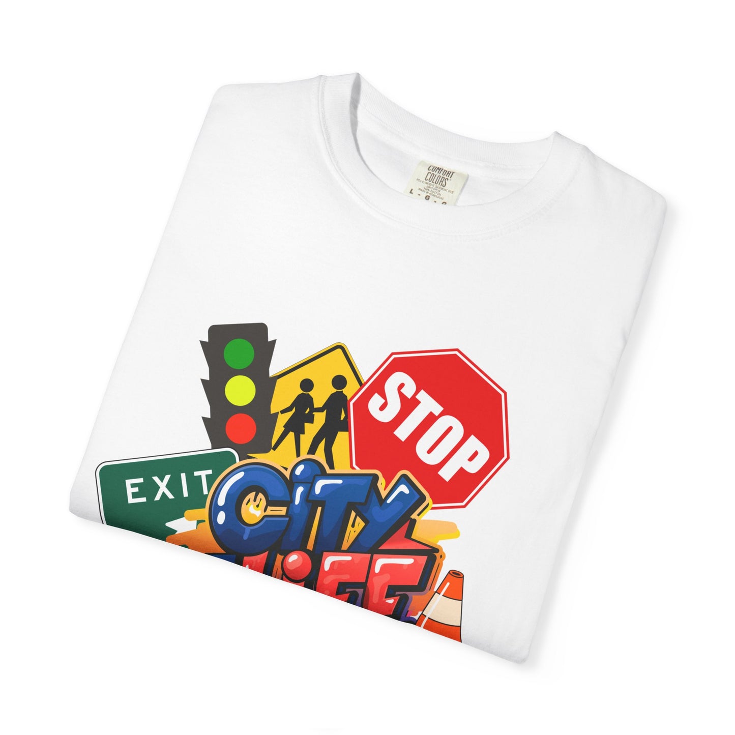City Life Typographic Tee – Minimalist Modern Urban Statement Shirt