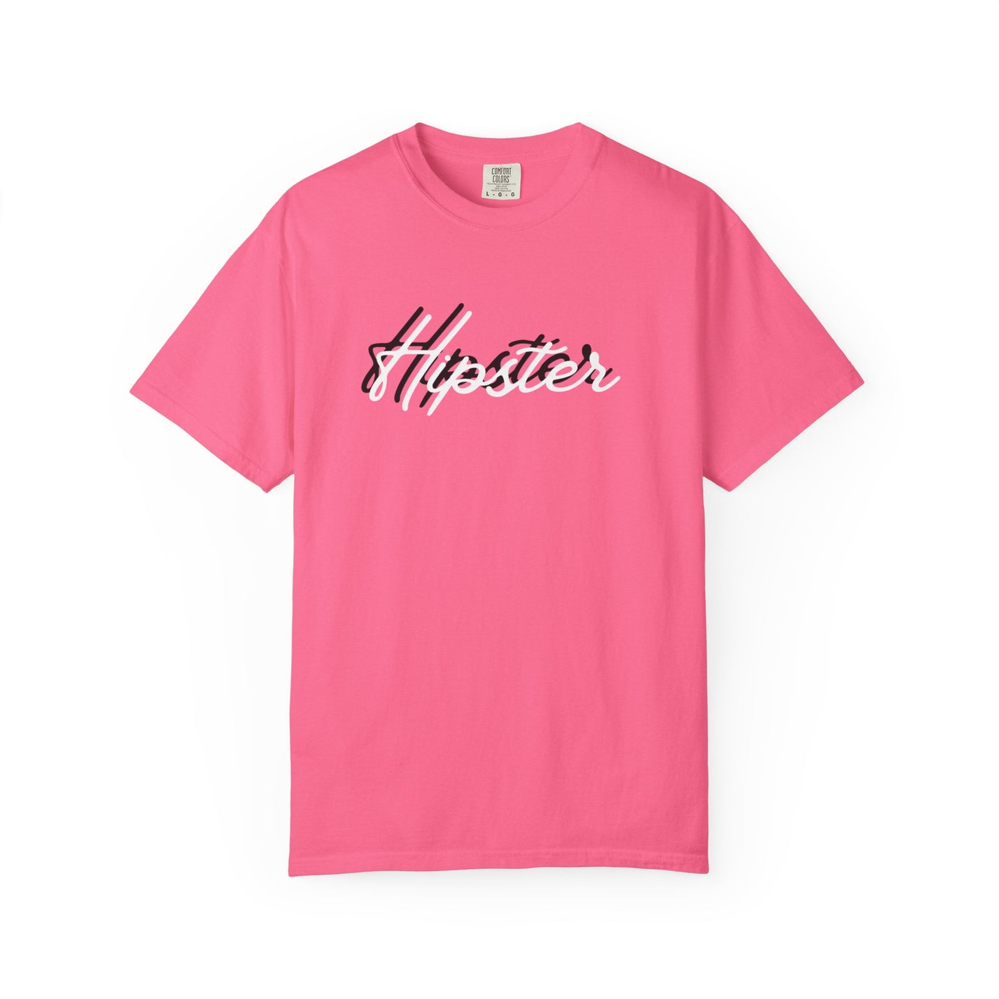 Minimalist Hipster Script Graphic Tee – Casual Indie Aesthetic T-Shirt