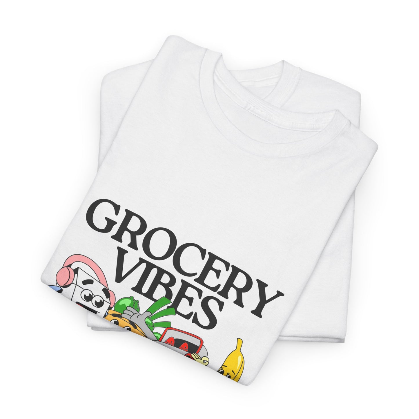 Grocery Vibes Retro Graphic Tee – Vintage Market Aesthetic Unisex Shirt
