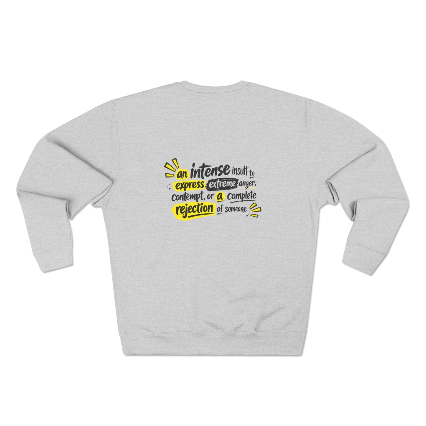 F-U Graphic Sweatshirt - Edgy Rebellious Aesthetic Streetwear Crewneck