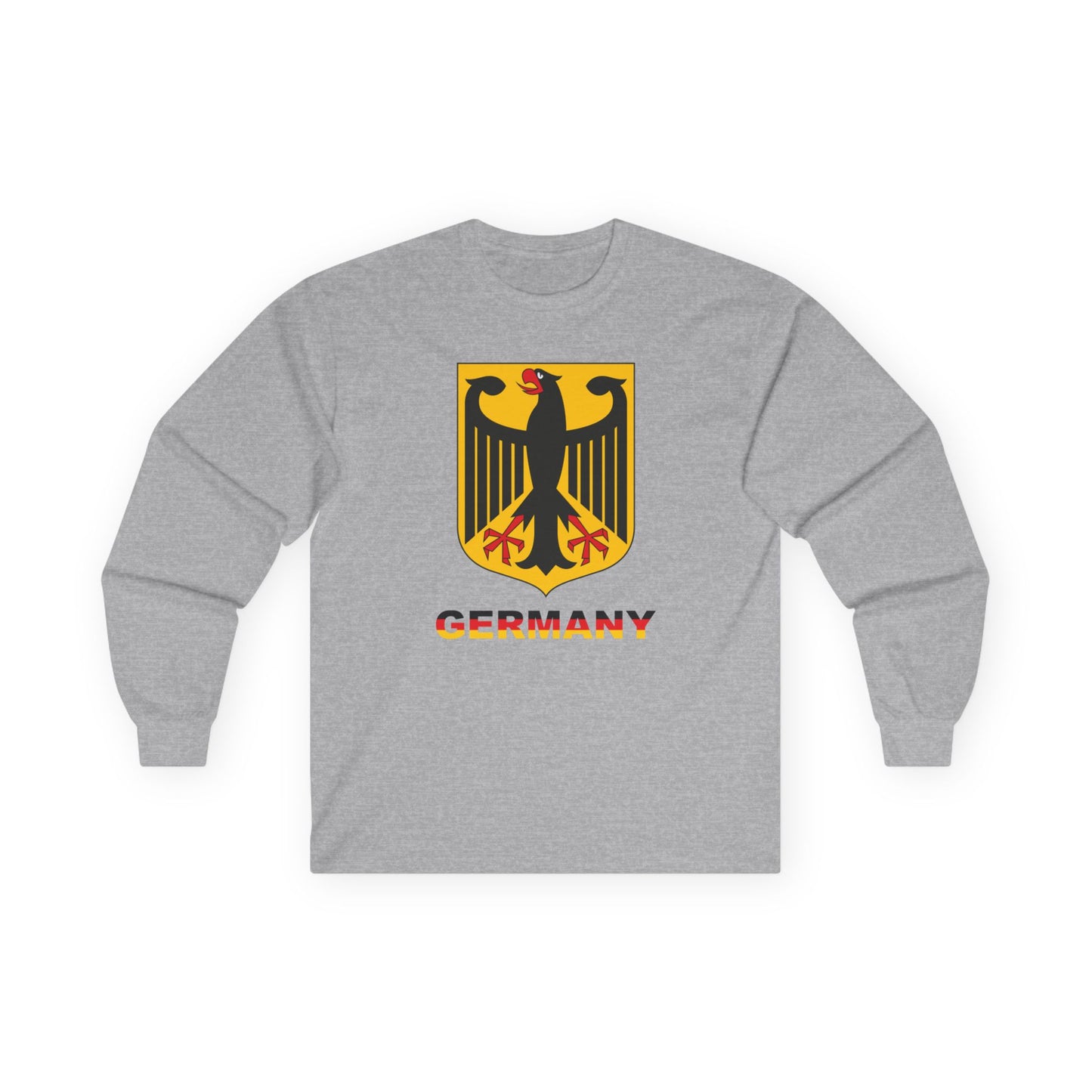 Germany Heritage Crest Long Sleeve T-Shirt – Minimalist Deutschland Unisex Tee