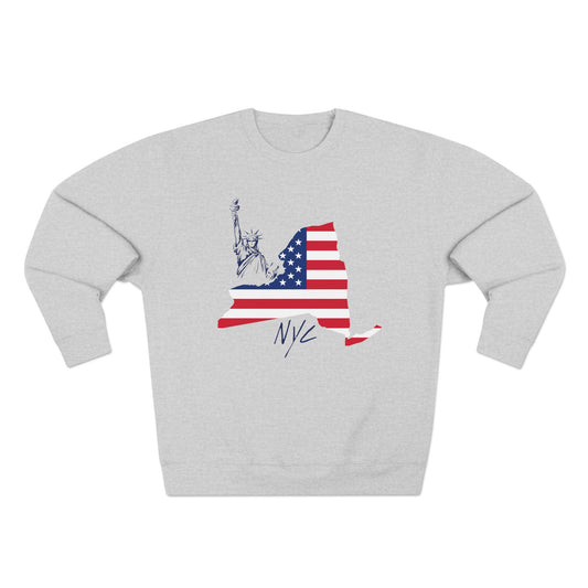 NYC  New York City Sweatshirt - Classic Athletic Block Letter Crewneck