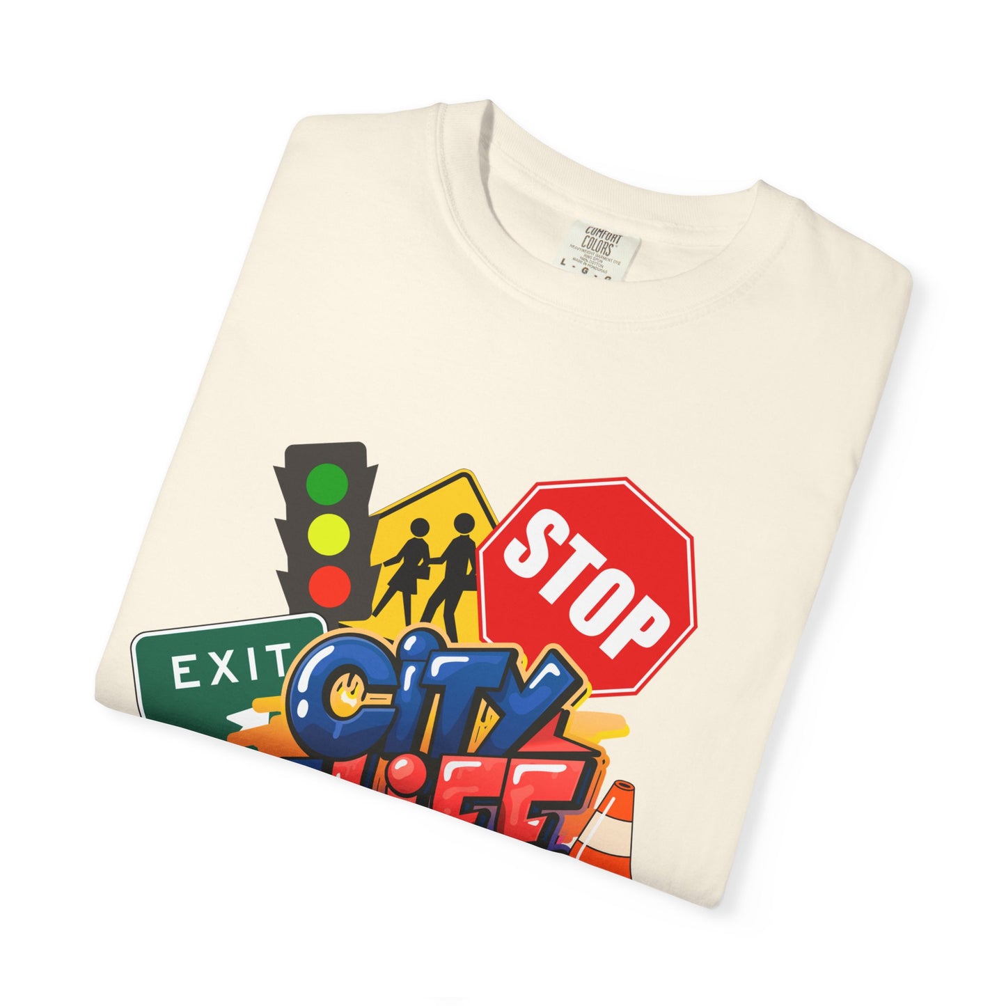 City Life Typographic Tee – Minimalist Modern Urban Statement Shirt