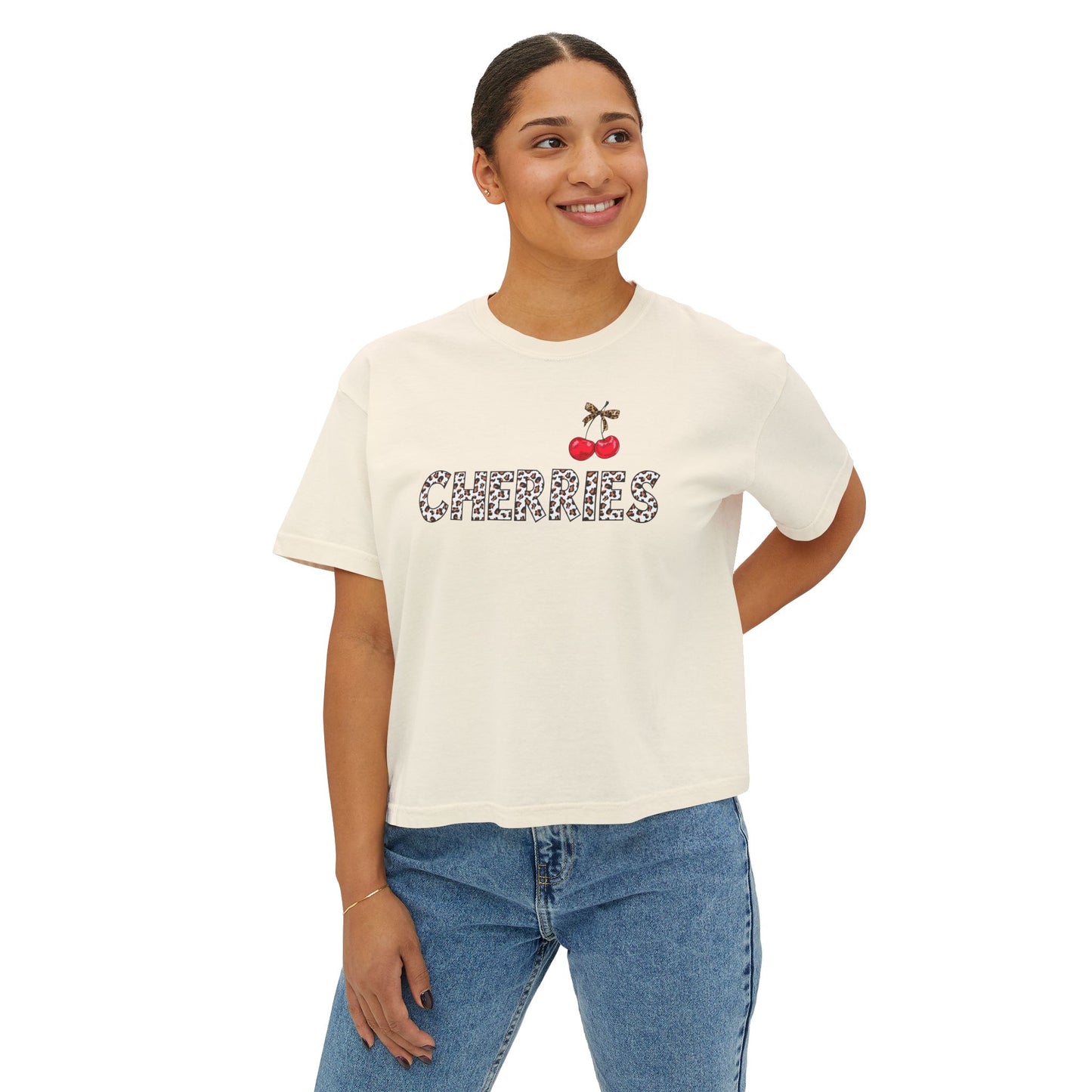 Cherries Boxy Tee
