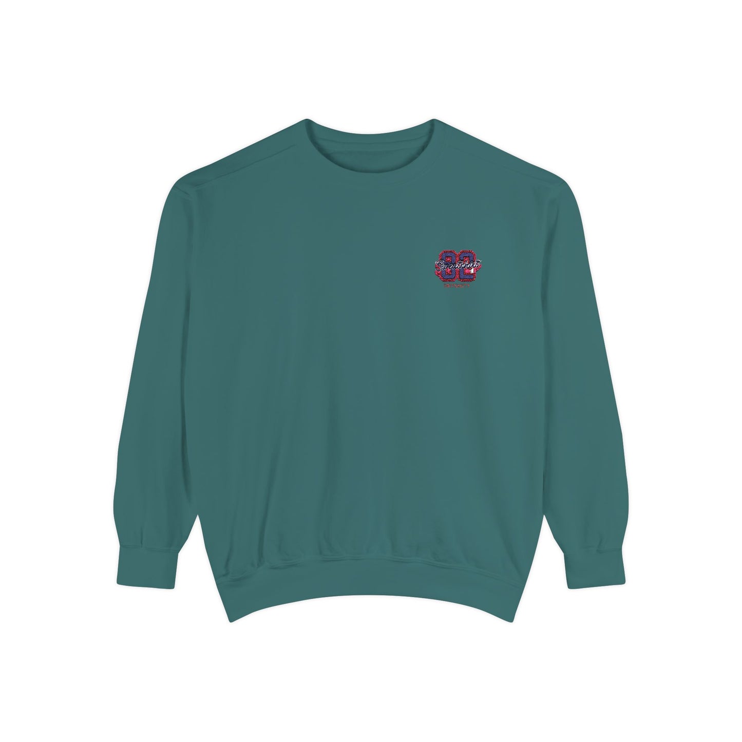 University Embroidered Sweatshirt - Vintage Aesthetic Varsity Crewneck