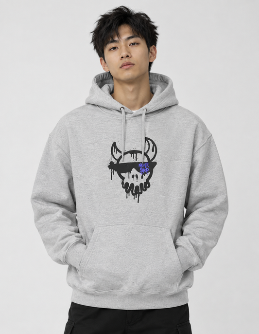 Neverstop Viking Motivational Hoodie - Nordic Warrior Graphic Pullover