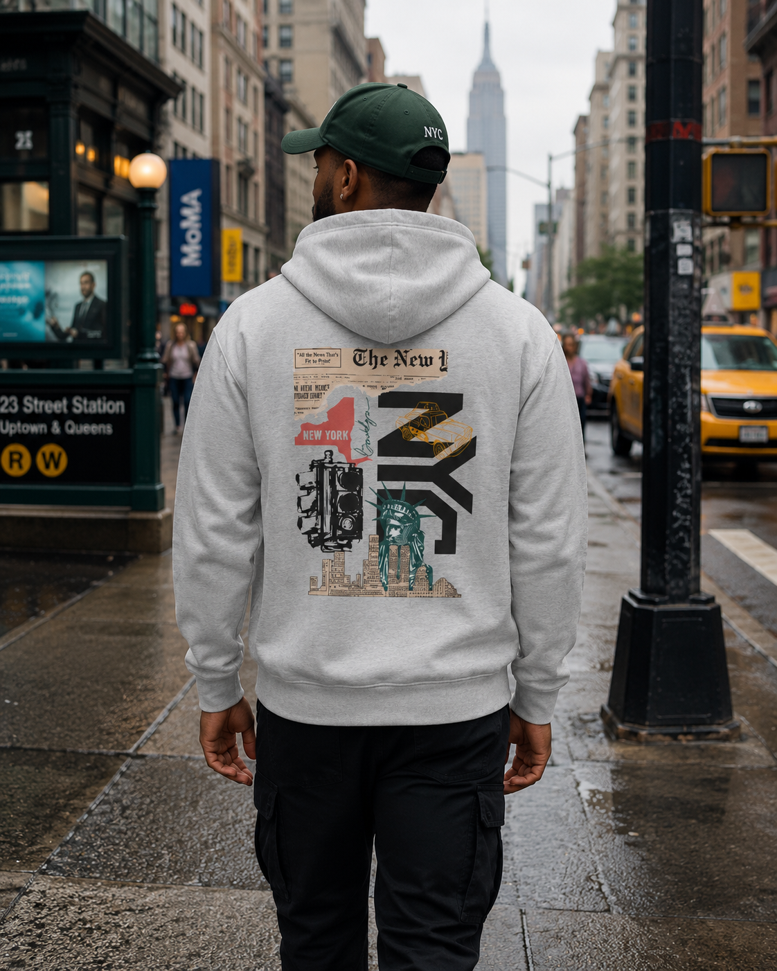 NYC Graphic Hoodie - New York Travel Pullover