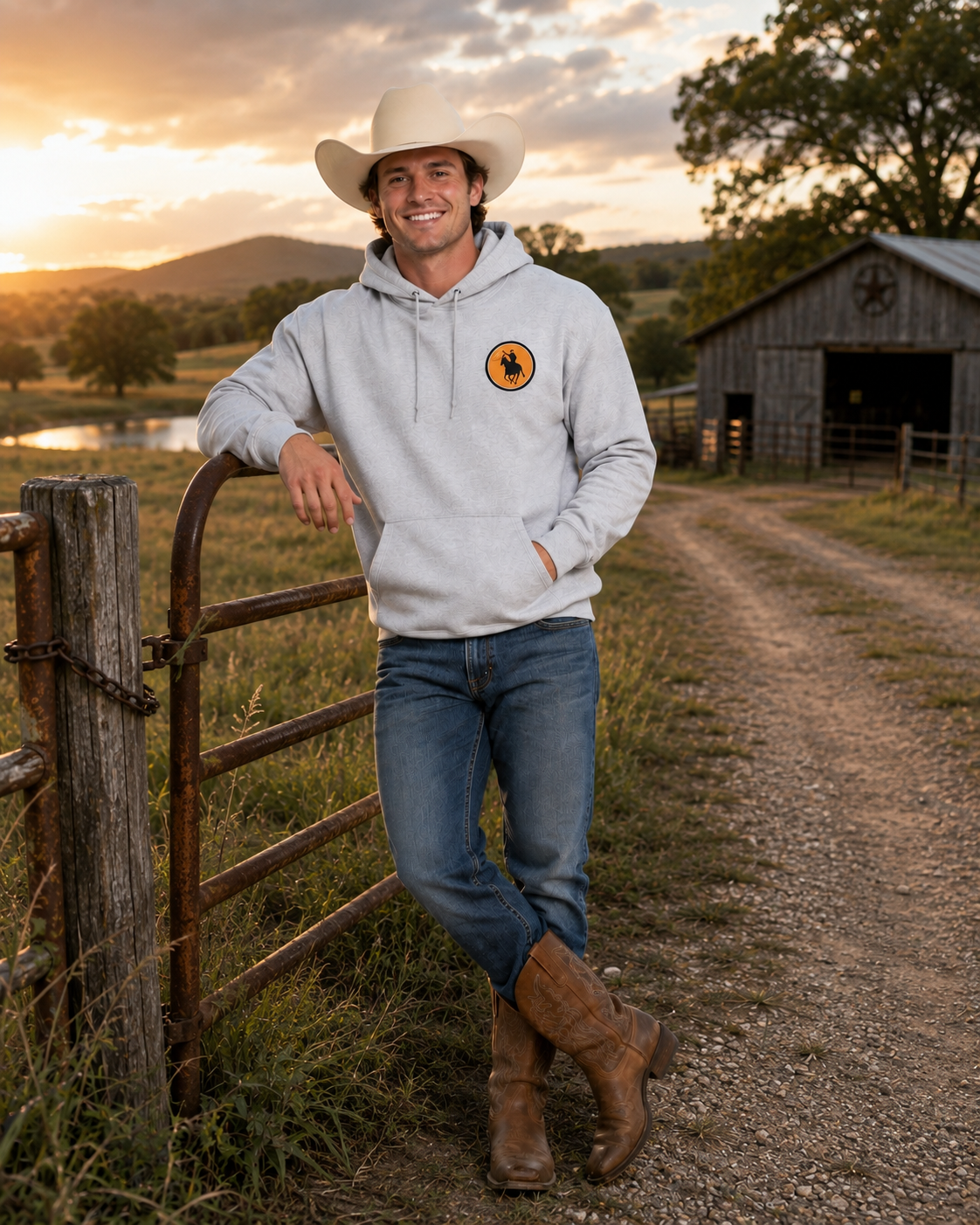 Texas Rodeo Graphic Hoodie – Vintage Western Aesthetic Streetwear