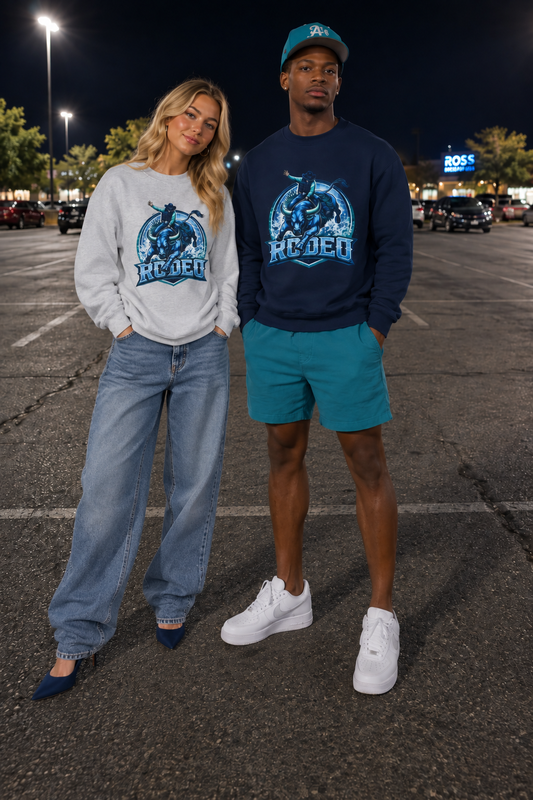 Rodeo Bull Rider Crewneck Sweatshirt