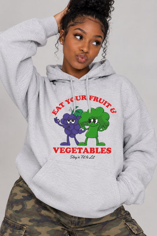 Eat Your Fruits and Vegetables Wellness Hoodie