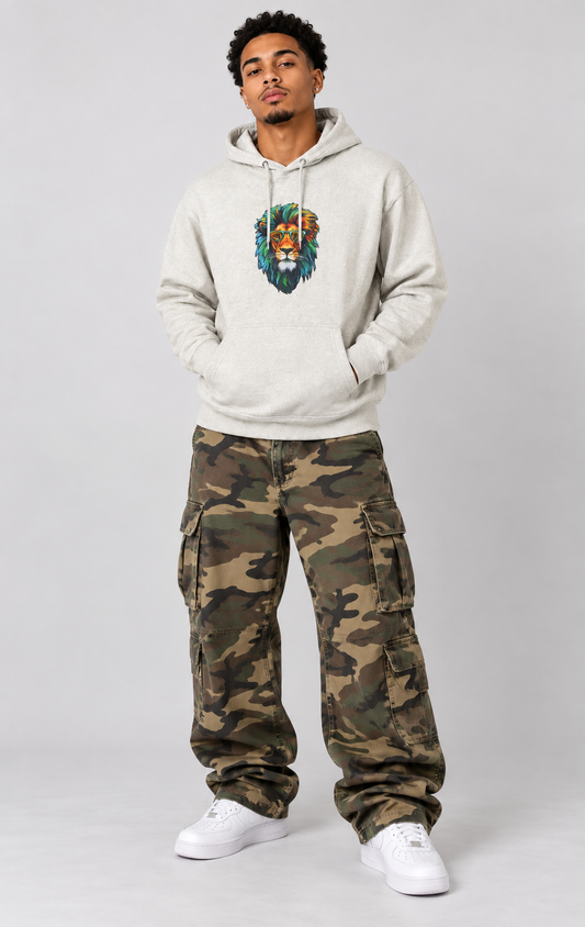 Intelligent Lion Graphic Hoodie