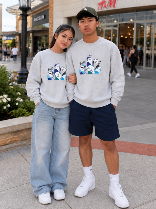 90s Retro Doodle Band Sweatshirt