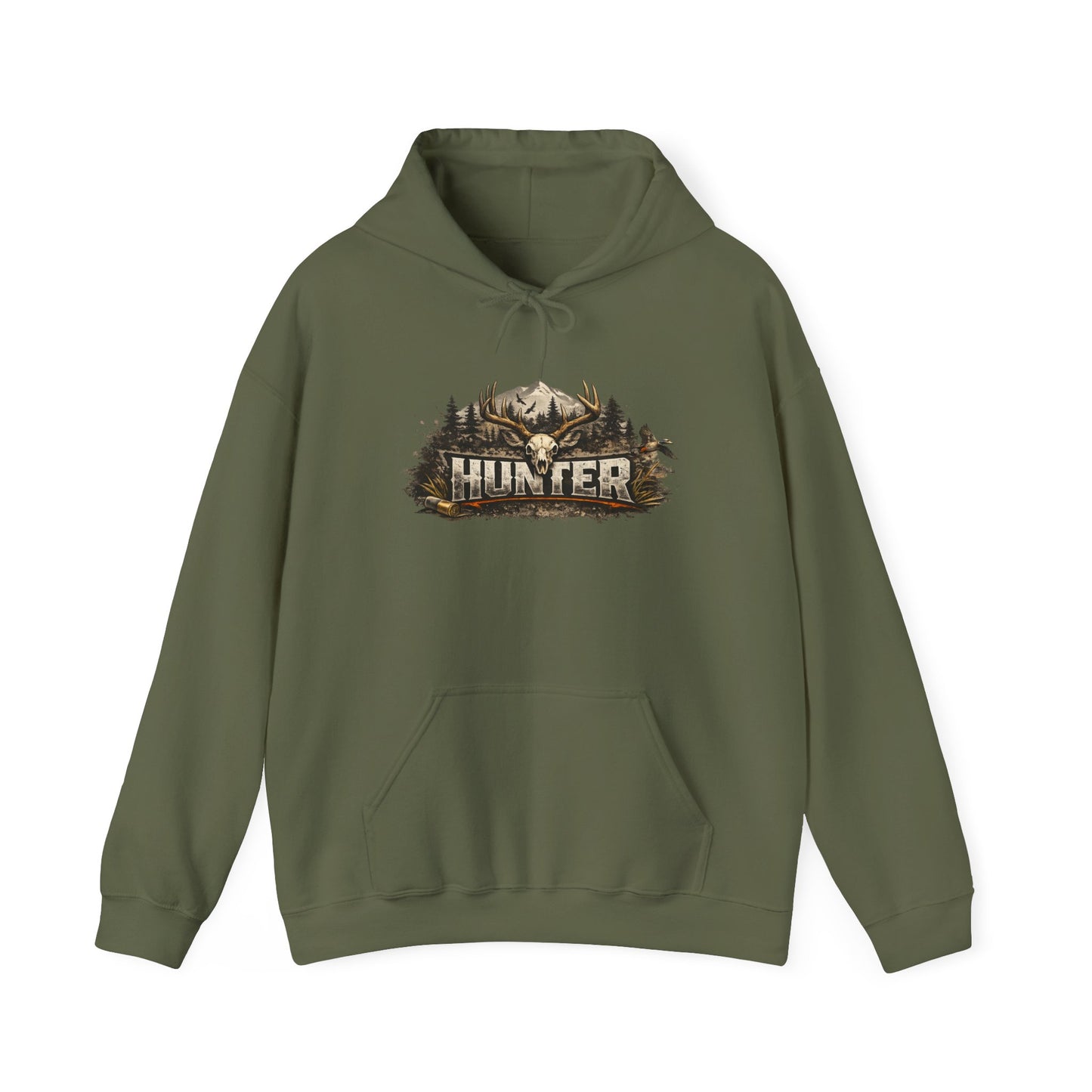 Vintage Outdoorsman Hoodie - Wild Mountain Graphic Pullover