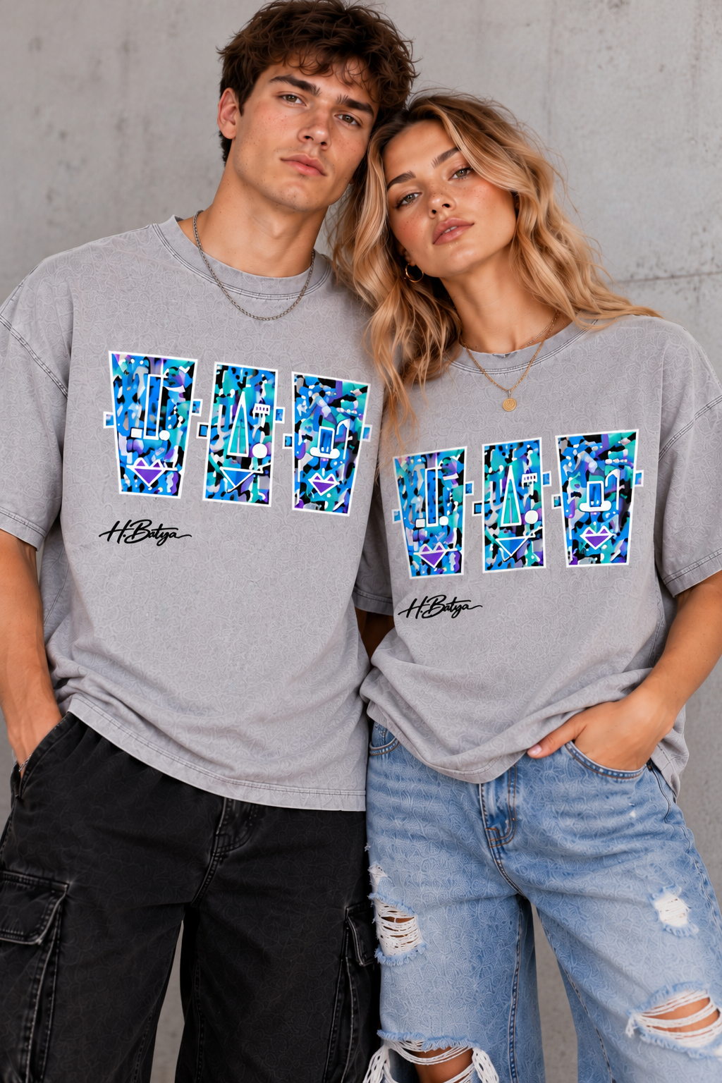 Divine Expression Enzyme-Washed Graphic Tee- Original Art by Hadassah Batya