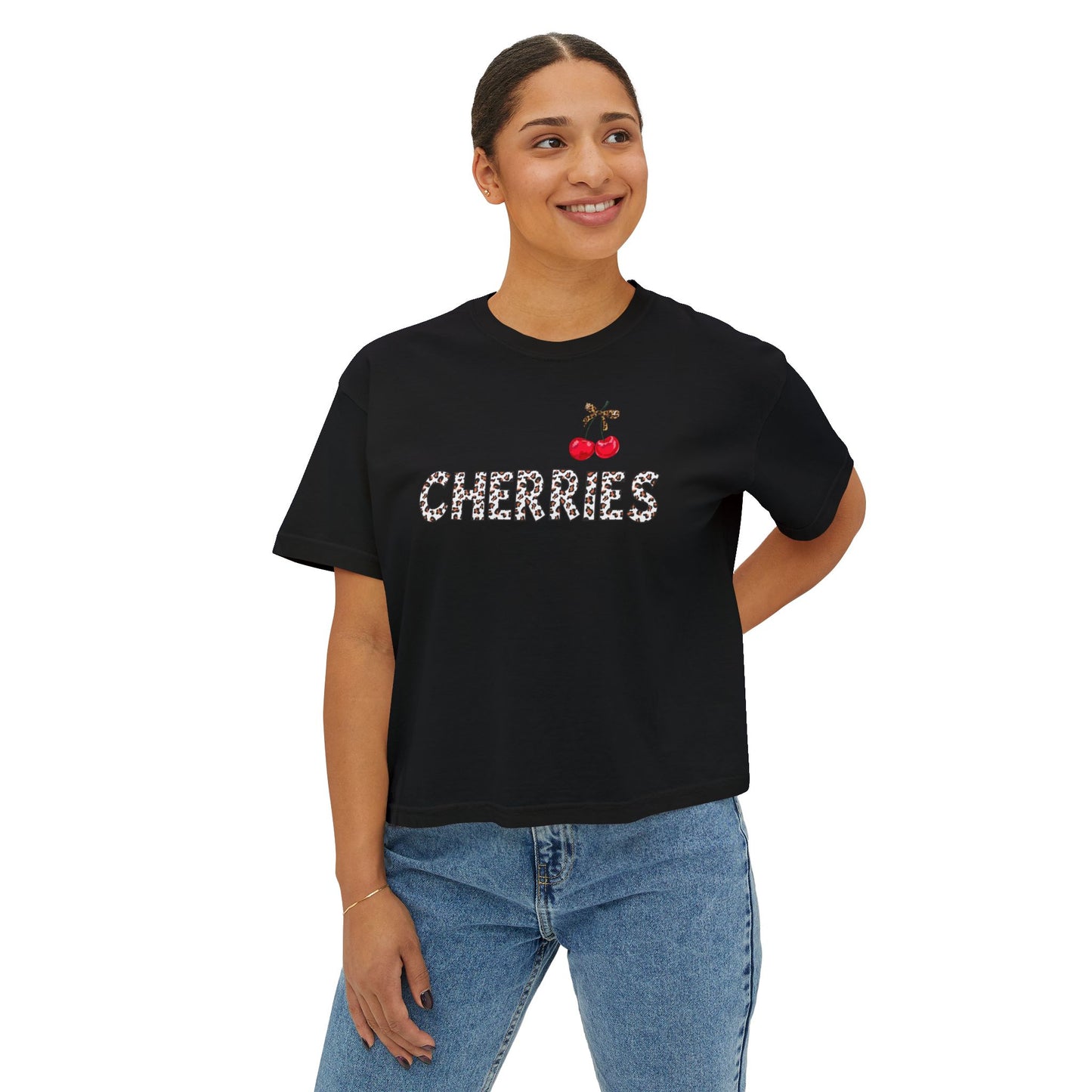 Cherries Boxy Tee