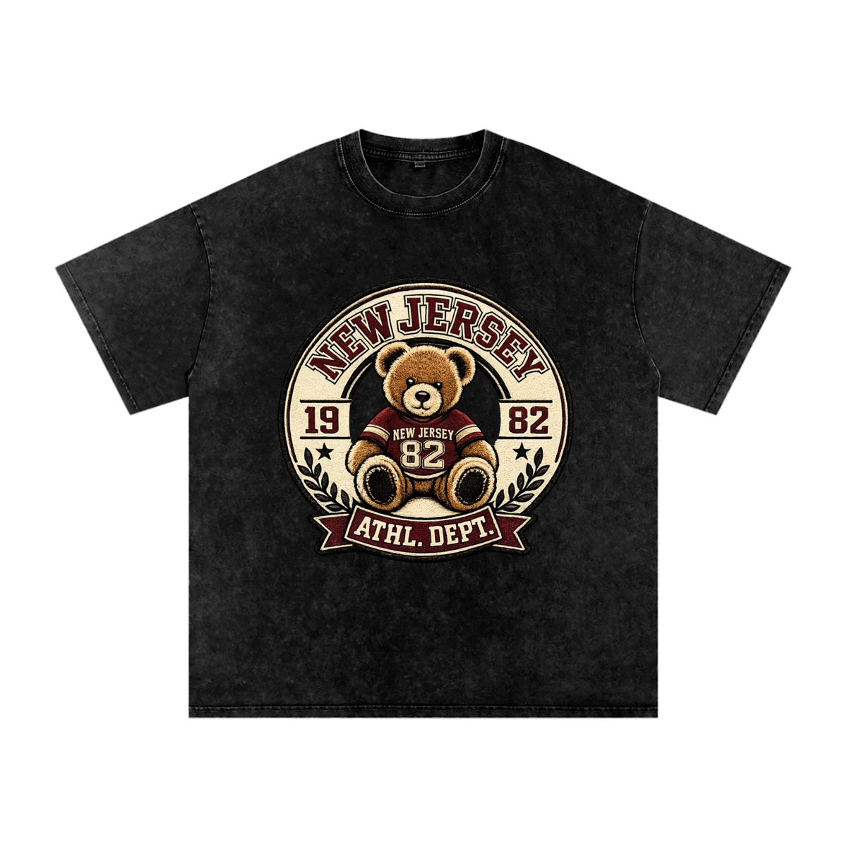teddy,bear,vintage,jersey,Tees,Tee,burgundy,black,tan,1982,unisex,girls,boys,men,women,juniors,youth,oversized