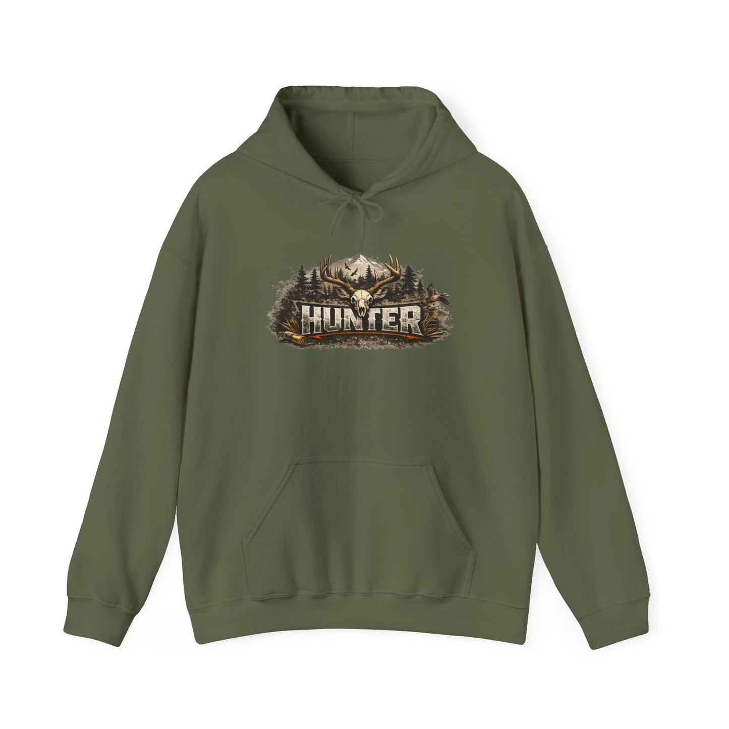 Vintage Outdoorsman Hoodie - Wild Mountain Graphic Pullover