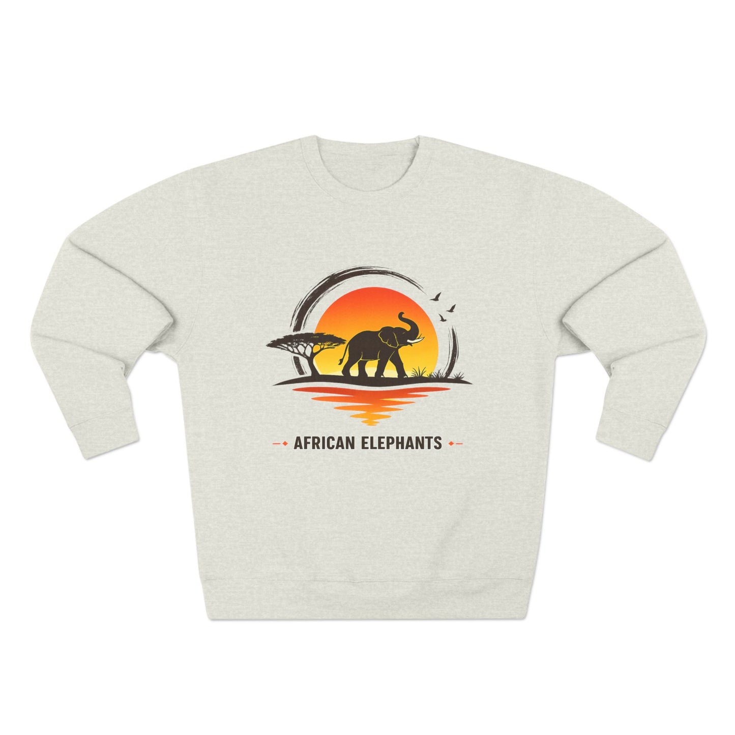 Save The Elephants Graphic Sweatshirt – Cozy Unisex Wildlife Crewneck Pullover