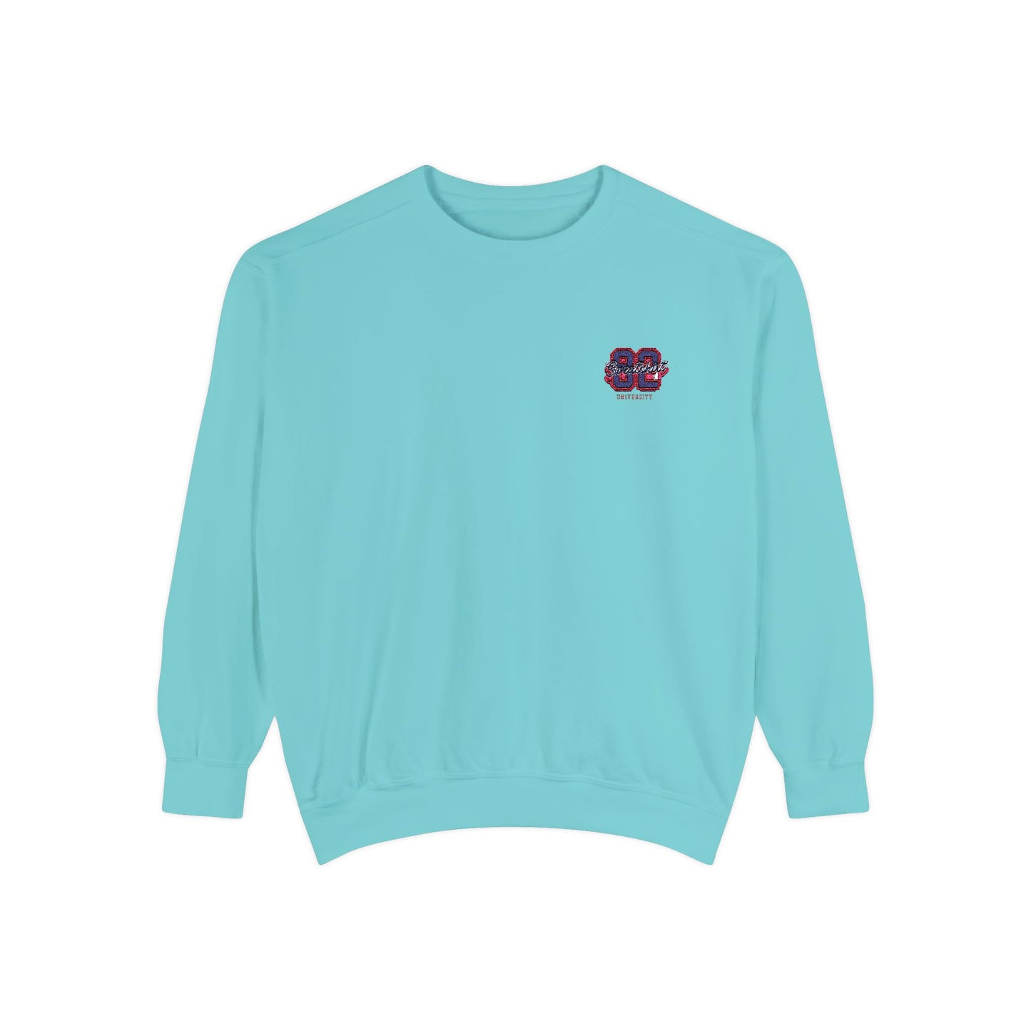 University Embroidered Sweatshirt - Vintage Aesthetic Varsity Crewneck