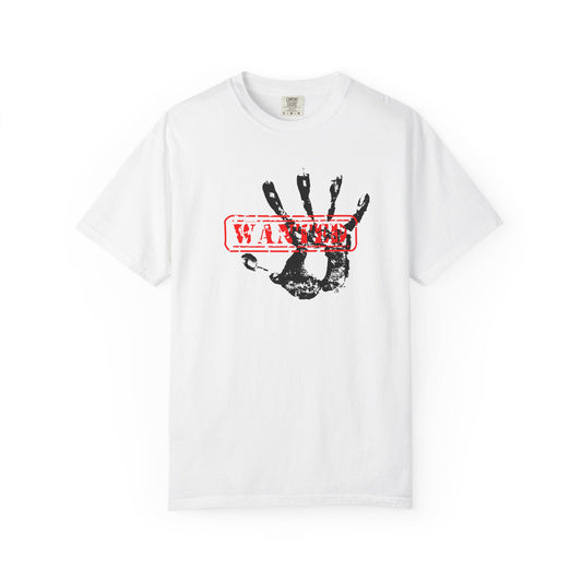 Wanted Typographic Tee – Minimalist Modern Urban Statement Shirt