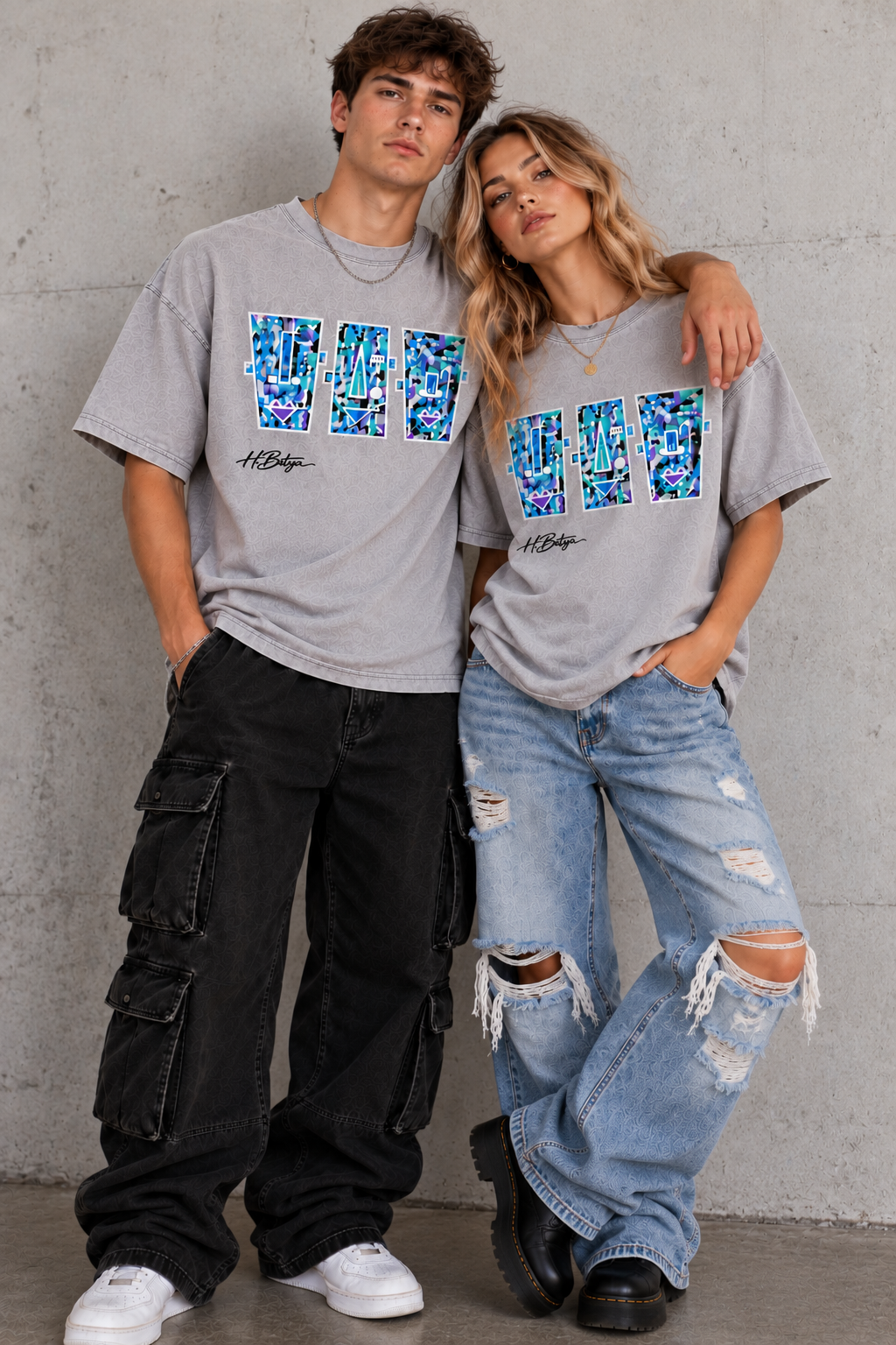 Divine Expression Enzyme-Washed Graphic Tee- Original Art by Hadassah Batya
