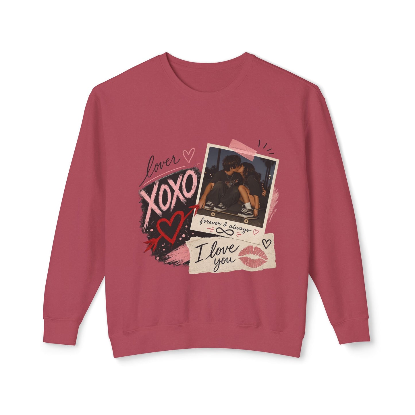 Polaroid XOXO I Love You Sweatshirt - Retro Valentine Graphic Crewneck