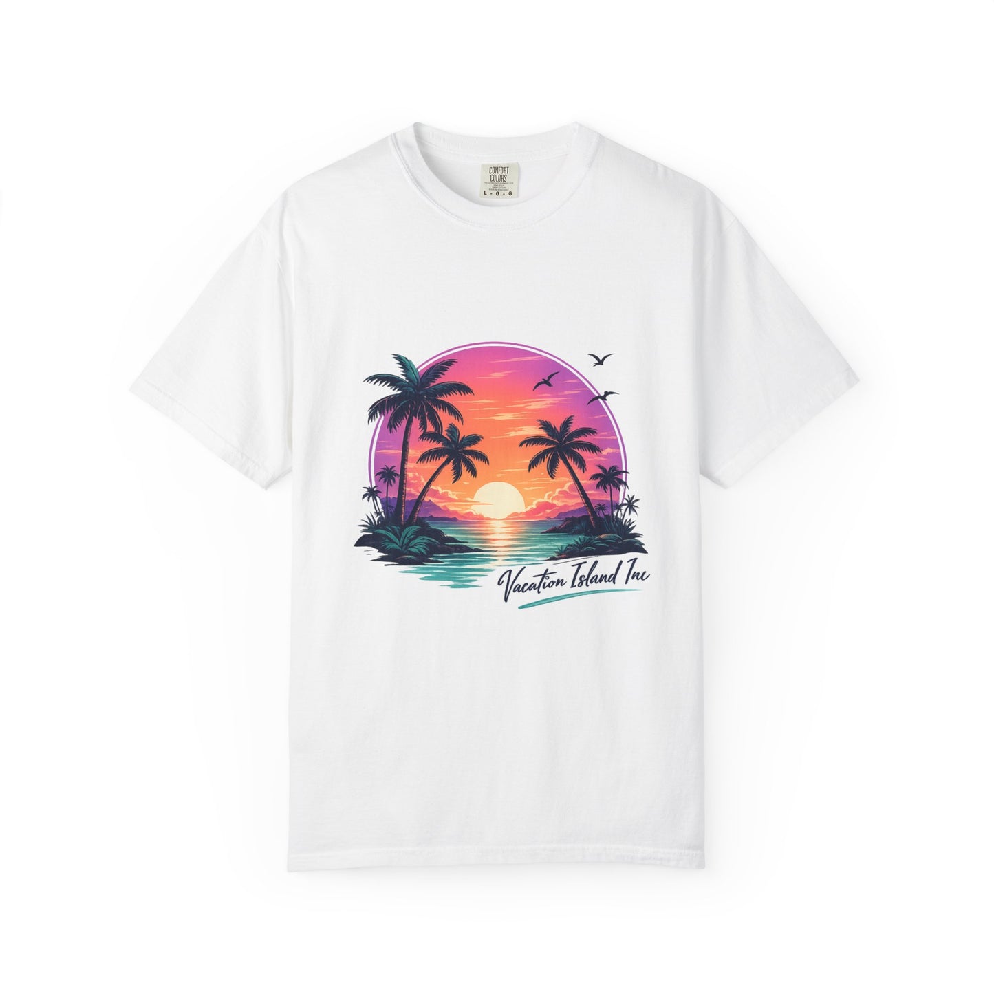Vacation Island Resort Tee – Minimalist Coastal Summer T-Shirt