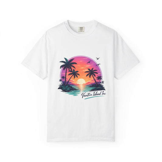 Vacation Island Resort Tee – Minimalist Coastal Summer T-Shirt