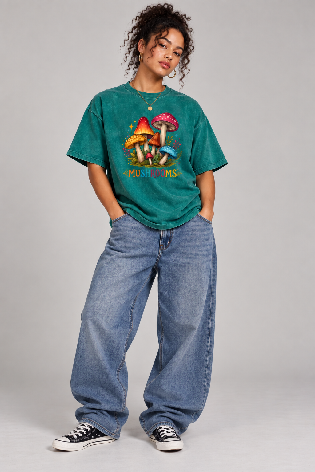 purple,red,green,blue,mushroom,Tee,Tees,unisex,orange,yellow,tippywhite,oversized,vintage,girls,boys,men,women,juniors,youth